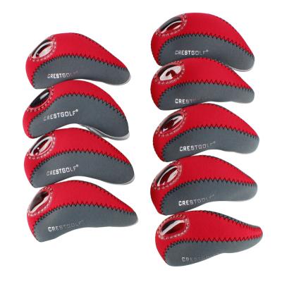 China NEOPRENE Neoprene Golf Iron Cover Club Headcover Sets Colorful Crestgolf Iron Covers Golf Club To Protect for sale