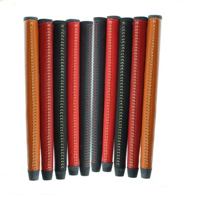 China Golf Grip Genuine Leather New Leather Design Customized Standard Golf Grip for sale