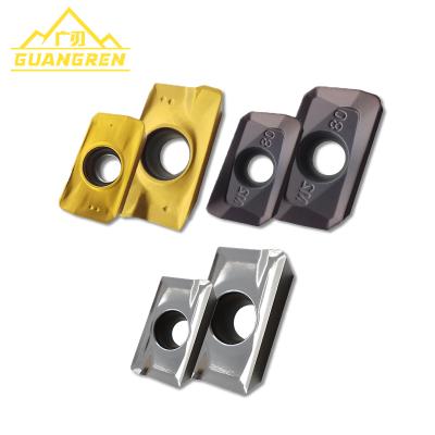 China Guangren CNC Machine Tool Tungsten Carbide Steel Face Milling Inserts Apkt 1604 for sale