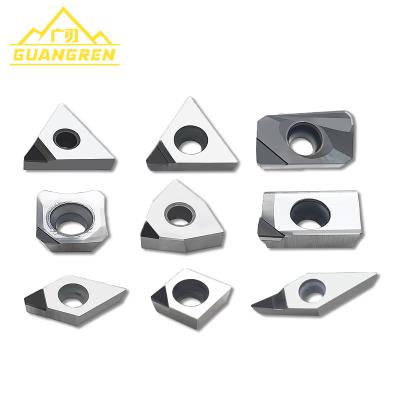 China Guangren Steel CNC Lathe CBN Pcd Cutting Inserts for sale