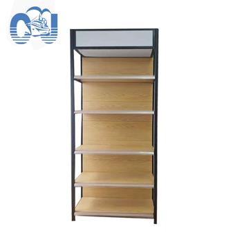 China SRI Good Price Wood Grain Shelf Display Rack Support (Cold Rolled Steel) Stock Wholesale for sale