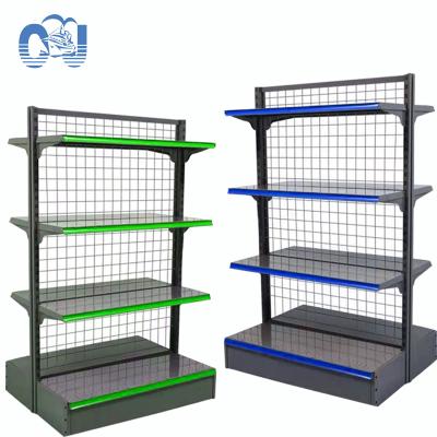 China Single Sided High Quality Hot Selling Grid Shelf Supermarket Commercial Shelves Stock Wholesale for sale