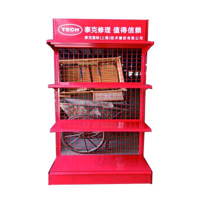 China High Quality Single Sided Single Sided Display Stand Gondola Supermarket Grid Shelf Cold Rolled Steel for sale