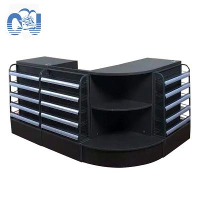 China CRS Fashion Retail Cashier Counter Can Be (Cold Rolled Steel) New Customized Handcrafted for sale