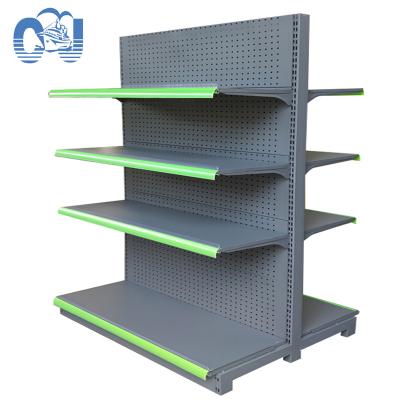 China High Quality And Inexpensive Supermarket Shelf Doublele Double Sided Side Shelves for sale