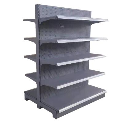 China This month's luxury supermarket shelf new products double-sided hot sale display rack for sale