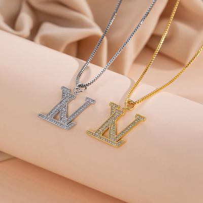 China Europe and America Customized necklace High quality fashion personality charm necklace 18k gold plated necklace with pendant for sale