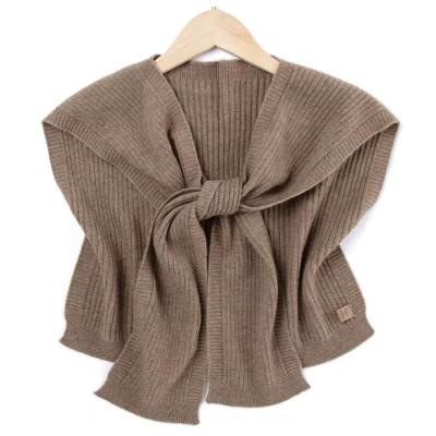 China Gongqiao Village Luxury Cashmere Cable Knit Scarf Shawl In Stock for sale