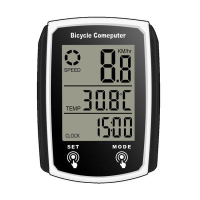 China Waterproof Bicycle ComputerFactoryWired Odometer ComputerFactoryWired Bike Mileage Computer Backlit Bicycle LCD Display Bicycle Calculator 668-1 for sale