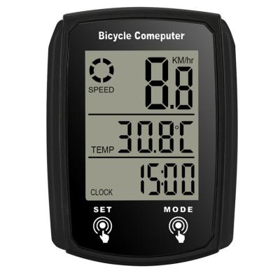 China Factories Wholesale Black BicycleCycleChinese BicycleTemperature Waterproof Rectangular Bicycle Cycling Mileage Speed ​​Computer 668-1 for sale