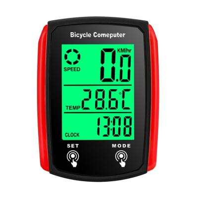 China Manufacturer Wholesale Bicycle Computer LCD Backlight Waterproof Stopwatch Wired Bicycle Computer 668-1 for sale