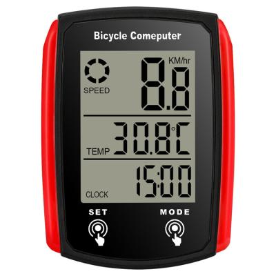 China Bicycle computer meterwholesale bicycle speed-measuring COM wholesale red bicycle mileage computer 668-1 for sale