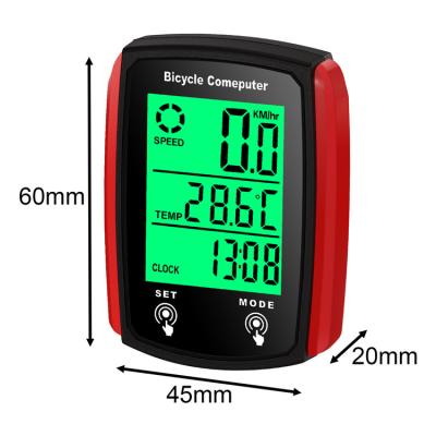 China Wholesale bicycle computer meterManufacturer bicycle computer LCD backlight waterproof stopwatch wired bicycle computer 668-1 for sale