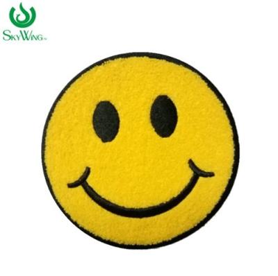 China Custom Chenille Personalised Embroidered Badges For Cloth Shoes for sale