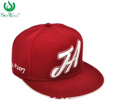 China 3D Embroidery Lightweight Flat Peak Golf Caps Soft  Visor Unique Design for sale