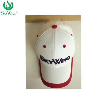 China White Baseball Felt Embroidered Golf Hats Heat Transfer Printing for sale