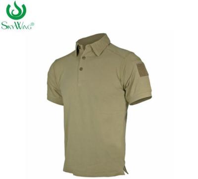 China Anti - Wrinkle Embroidered Cotton Polo Shirts 180 Grams Eco - Friendly for sale