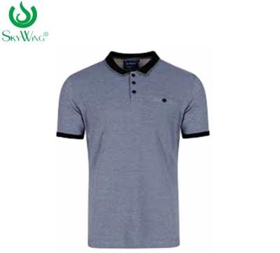 China Men'S 100% Cotton Business Polo Shirts Embroidered Anti - Shrink for sale