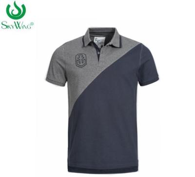 China Man Business 100 Polyester Polo Shirts Embroidered With Pattern 180 Grams for sale