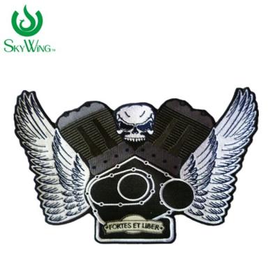 China Fashion Unique Iron On Clothes Badges / Laser Cut Custom Motorcycle Patches for sale