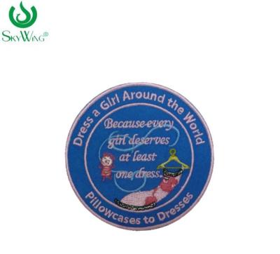 China Beautiful Sew On Custom Embroidered Patches Customized Material Oem Service for sale