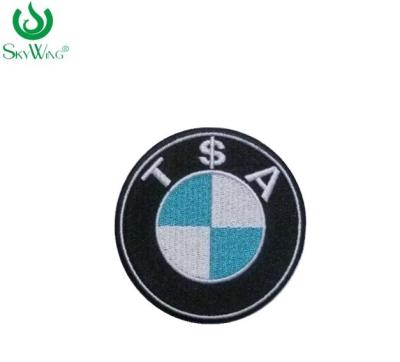 China Professional Fabric Company Logo Patches With Iron On Backing Customized Size for sale