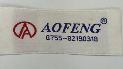 China Garment Pillow Woven Fabric Labels , Woven T Shirt Tags Eco - Friendly for sale