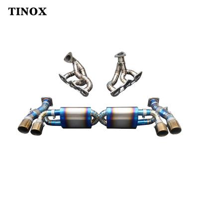 China Valvetronic Titanium Cat-back Titanium Performance Exhaust Pipes For Porsche 911 Turbo Exhaust for sale