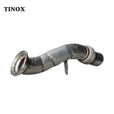 China Automotive Exhaust Flow Performance Tower Downpipe Without Heat Shield For BMW 3 Series F30 F35 G20 G28 G80 for sale