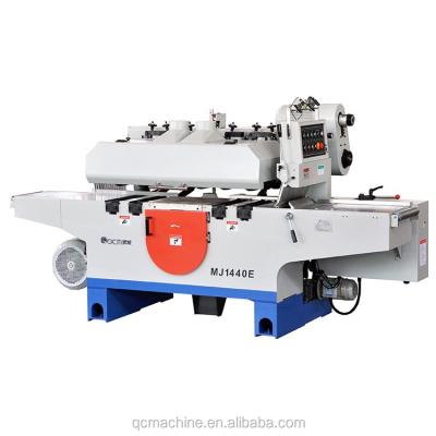 China QMJ1440E Horizontal Multi-bladed Rip Saw Wood Sawing Machine Edger Multi-bladed Lumber Plywood Rip Saw for sale