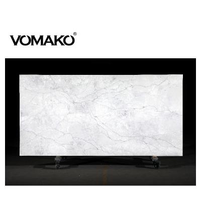 China Eco - Friendly Solid Surface / Modern Style Multi - Colors VOMAKO , Hotel Design , Engineered Stone , Large Countertop Quartz Slabs For Interior Decoration . for sale