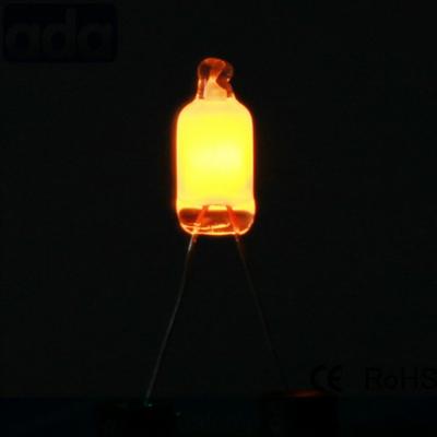 Κίνα 4mm Neon Indicator Lamp Κίτρινο CE χαμηλής τάσης Neon Bulb προς πώληση