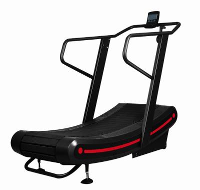 China Home Eco - Friendly No Motor Commercial Manual Curved Treadmill for sale