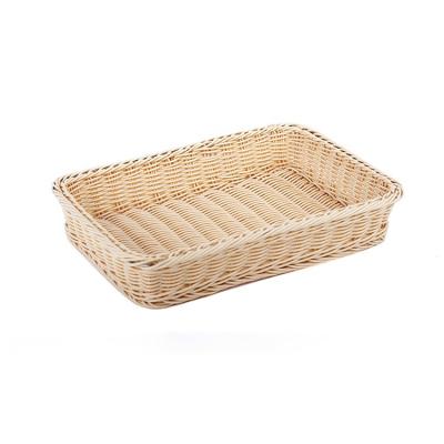 China Viable Handcraft 100% Natural Willow Bread Display Basket / Plastic Burger Basket UK With LFGB Approved for sale