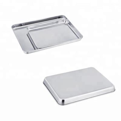 China Factory Wholesale Viable 13x18 Rectangular Aluminum Tray Baking Sheet Pan for Oven for sale