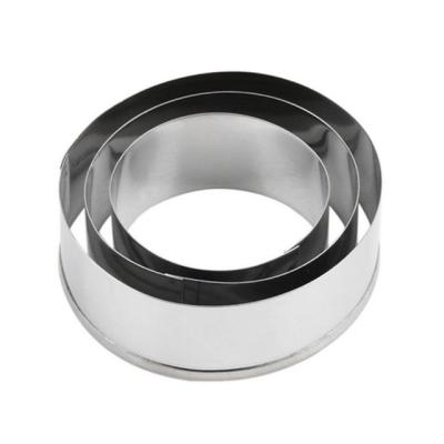 China Sustainable Stainless Steel 6 To12 Inch Adjustable Cake Mousse Ring for sale