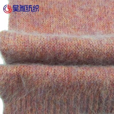 China Handknittingyarn 12.5NM Anti-pilling Acrylic Mohair Brush Yarn Soft Touching Brush Yarn for sale