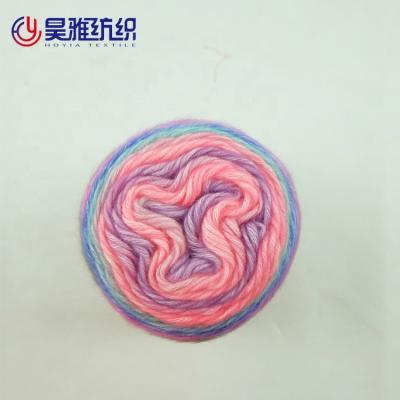 China High Quality Abrasion-Resistant Acrylic Yarn 55% 10% Yarn 35% Cotton Wool Cake Hand Knitting Yarn For Scarf for sale