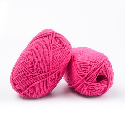 China Cake Yarn 4/12NM DIY Knitting 4ply Milk Cotton Yarn For Baby for sale