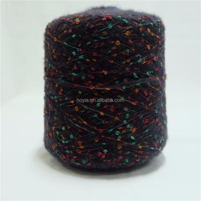 China Superb anti-pilling brush 11NM cotton mohair blend wool yarn more than 30 colors for sale