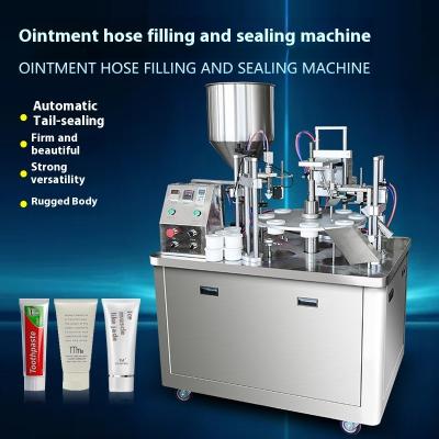 China Ultrasonic Cosmetic Cream Filling And Sealing Machine For Plastic Tube for sale