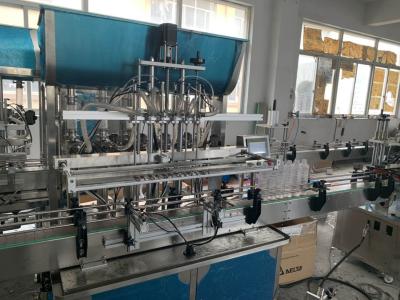 China Fully Automatic Bottle Liquid Filling Line With Capping And Labeling for sale