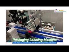 Flat Surface Bottle Packaging Labeling Machine , Tabletop Automatic Sticker Machine