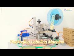 good quality semi-automatic flat bottle labeling machine packing machine with coder