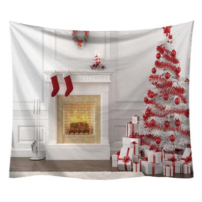 China Other Nordic Style Christmas Tree Newcomer Ins Style Fabric Hanging Tapestry Nordic Multi Funtion Home Printing Digital Print Tapestry for sale