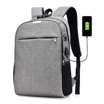 China With USB 15.6 Inch Business Laptop Waterproof Nylon Backpack With USB Charging Port for sale