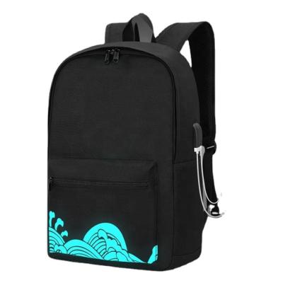 China With Custom Printing Waterproof Mochila Oxford USB Large Thin Lightweight Travel USB Charger Kids Backpack School Bags With Laptop Pocket for sale