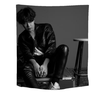 China Plain Korea Handsome Boy Tapestry For Bedroom Korea Stars Tapestries Hippie Wall Hanging For Room for sale