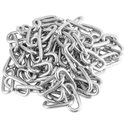 China Used as a lanyard chains Standard Chain Ordinary Chain Mild Steel Link Chain SS304-6mm for sale