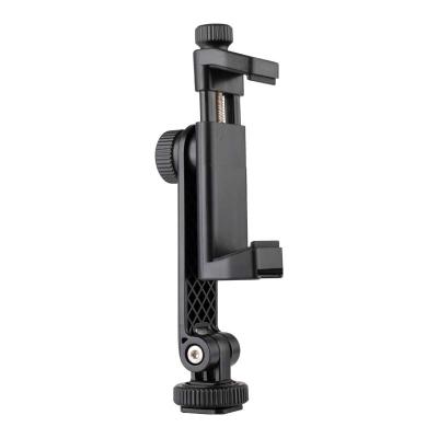 China Universal Adjustable Phone Clip Hot Boots Selfie Stick Mobile Phone Clip Replaceable Head for sale